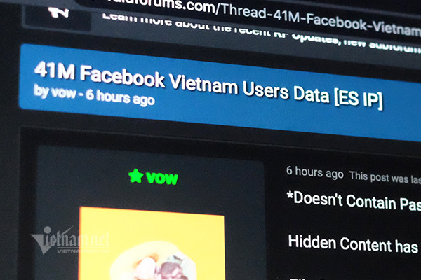 Lộ thông tin tài khoản 41 triệu người dùng Facebook Việt Nam? - Ảnh 2.