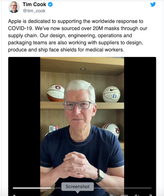 Apple thiết kế và sản xuất tấm chắn bảo vệ mặt chống giọt văng cho nhân viên y tế - Ảnh 2.