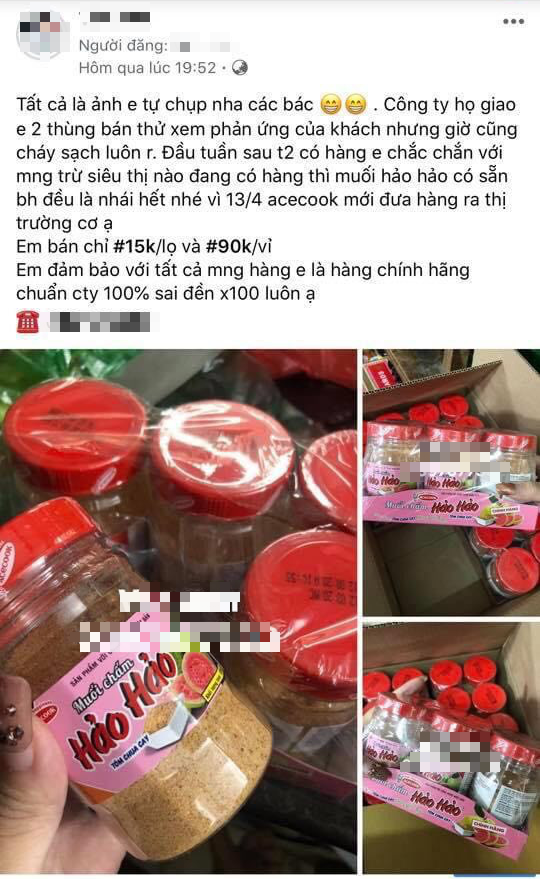 Muối chấm Hảo Hảo được bán tràn lan trên mạng xã hội, giá chỉ từ 15.000 đồng/lọ - Ảnh 2.