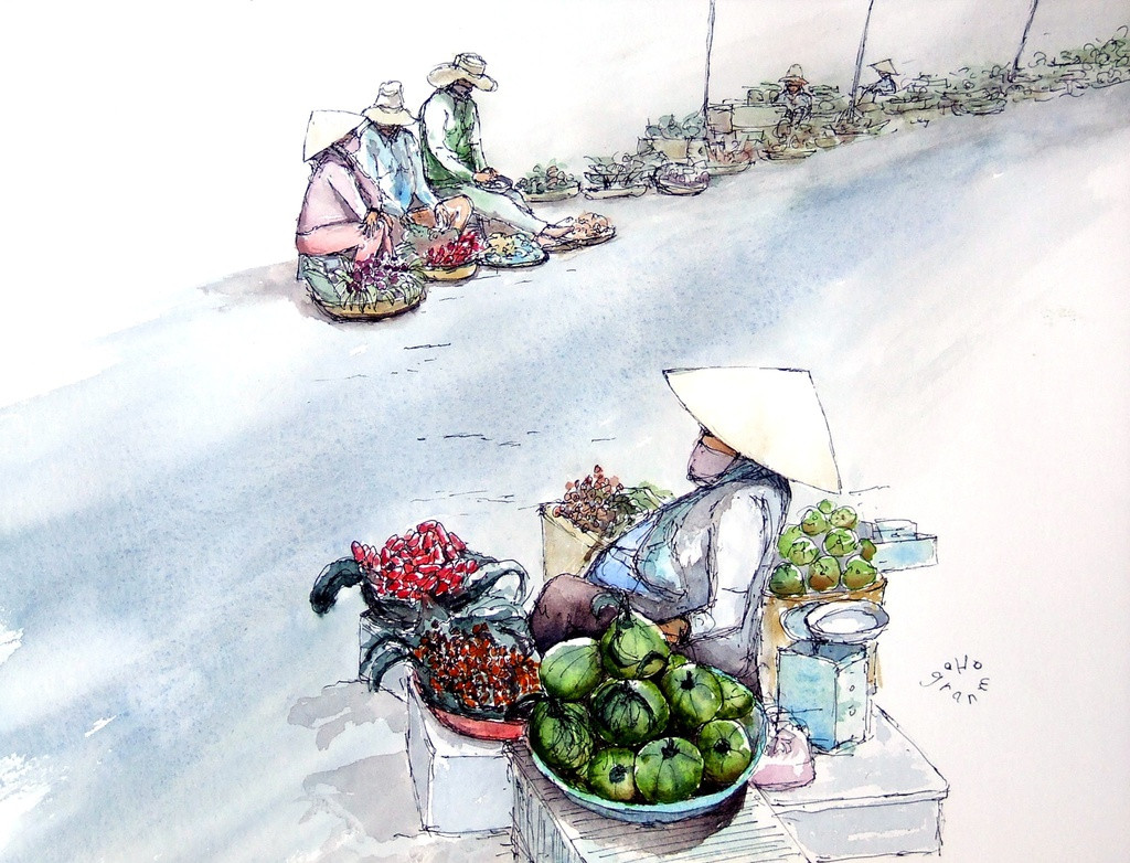 Bộ tranh “đẹp quá Việt Nam ơi” được vẽ bởi họa sĩ người Pháp  - Ảnh 7.