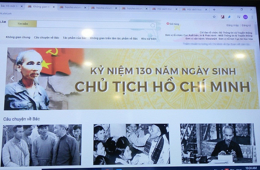 Triển lãm sách báo trực tuyến kỷ niệm 130 năm Ngày sinh Chủ tịch Hồ Chí Minh - Ảnh 2.