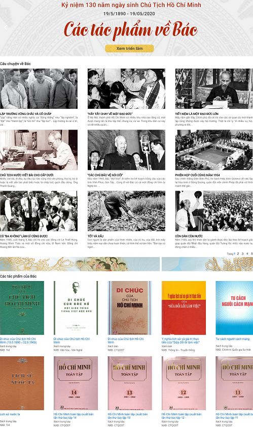Khai mạc Triển lãm sách trực tuyến Kỷ niệm 130 năm ngày sinh của Chủ tịch Hồ Chí Minh - Ảnh 4.