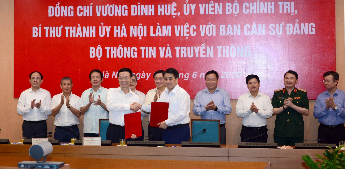 Thành ủy Hà Nội hợp tác toàn diện với Bộ TTTT thúc đẩy chuyển đổi số - Ảnh 5.