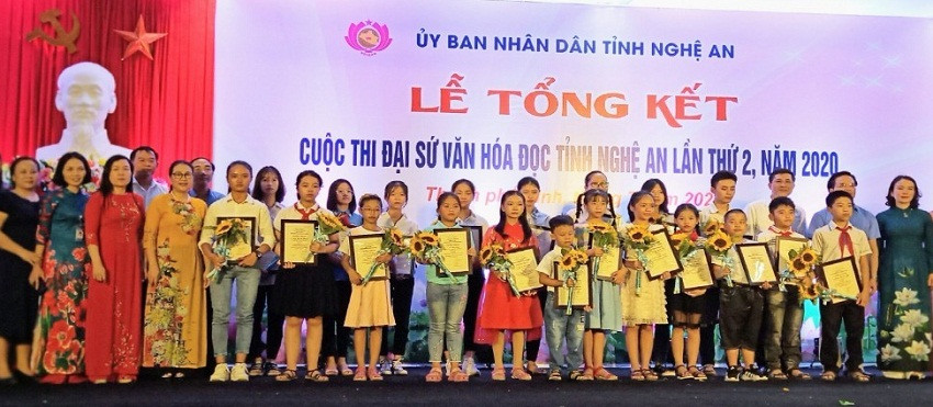 Nghệ An - Đông đảo thí sinh tham gia dự thi “Đại sứ văn hóa đọc” - Ảnh 1.