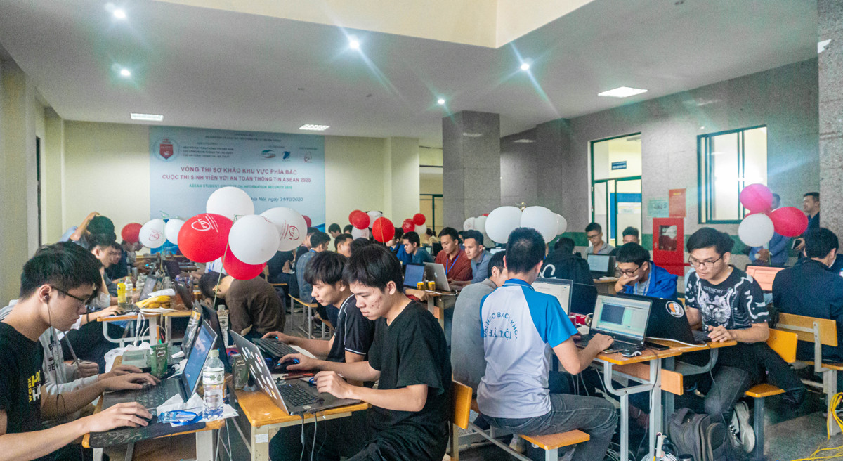 Chùm ảnh Vòng sơ khảo sôi nổi của cuộc thi sinh viên với ATTT ASEAN 2020 - Ảnh 5.