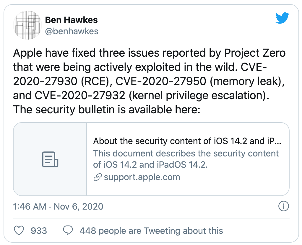 Các bản vá lỗi của Apple có liên quan đến lỗ hổng Zero-Day từng được xác định - Ảnh 1.