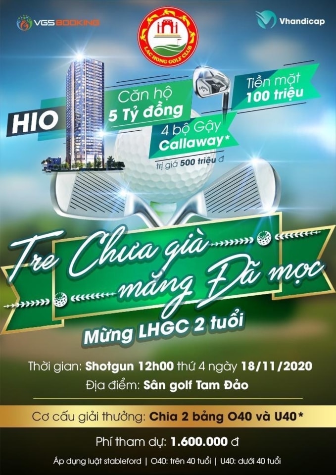 Giải golf mừng sinh nhật 2 tuổi của CLB Golf Lạc Hồng chuẩn bị khởi tranh - Ảnh 1.