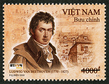 Bộ TT&TT phát hành bộ tem về nhà soạn nhạc vĩ đại Beethoven - Ảnh 1.