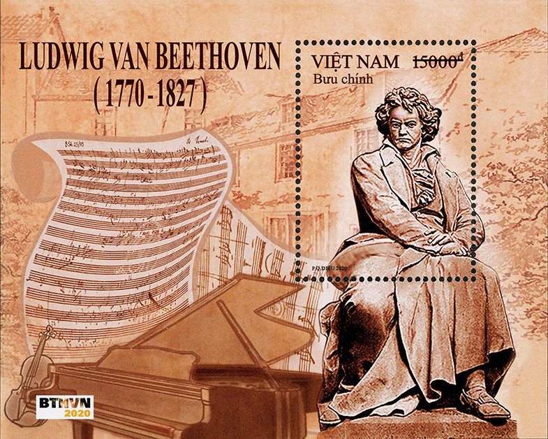 Bộ TT&TT phát hành bộ tem về nhà soạn nhạc vĩ đại Beethoven - Ảnh 2.