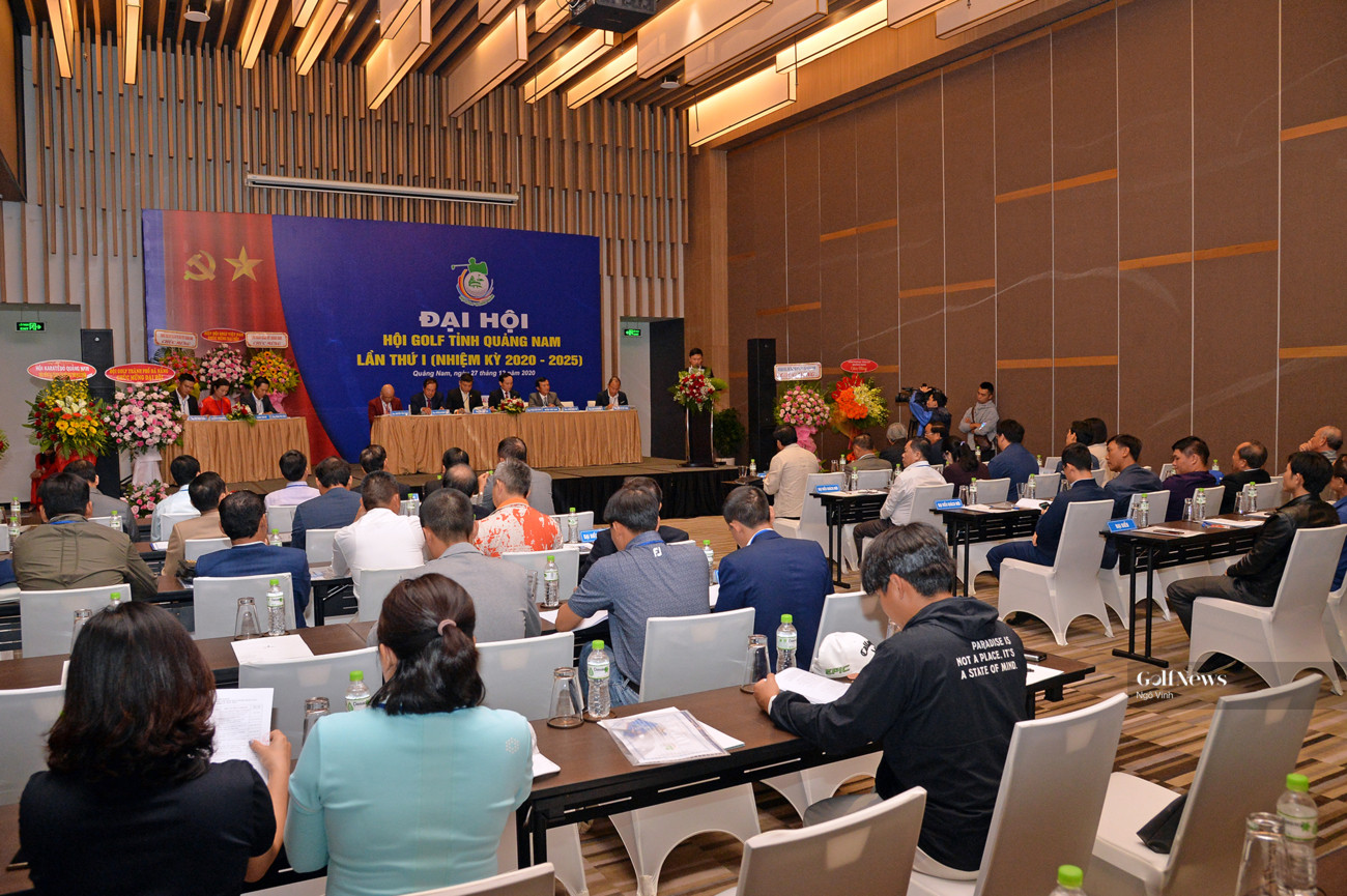 Hội golf Tỉnh Quảng Nam tổ chức Đại hội lần thứ I (Nhiệm kỳ 2020 - 2025) - Ảnh 4.