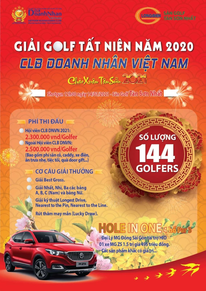 Giải golf Tất niên năm 2020 CLB Doanh nhân Việt Nam 