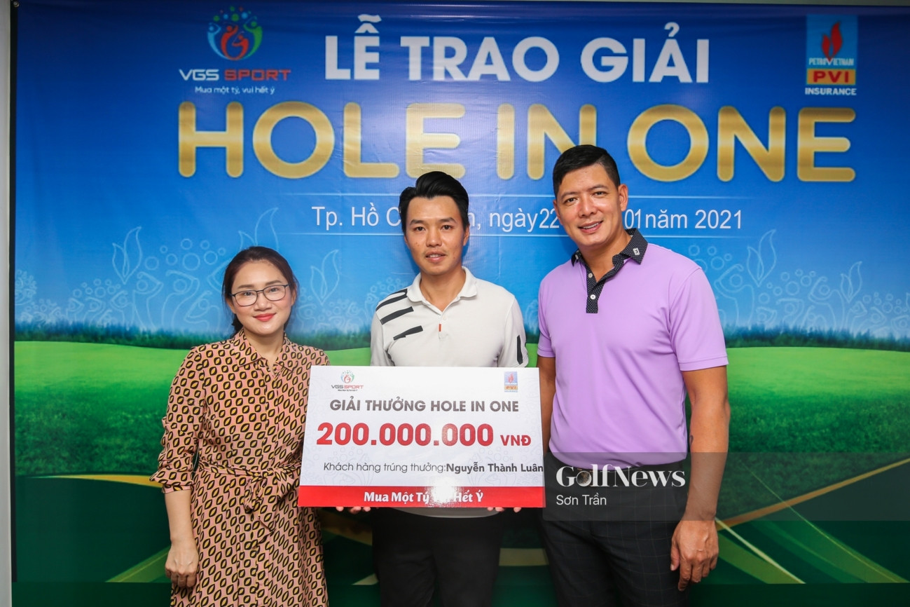 Golfer ghi HIO trong ngày sinh nhật nhận thưởng 200 triệu đồng từ VGS Sport. - Ảnh 1.