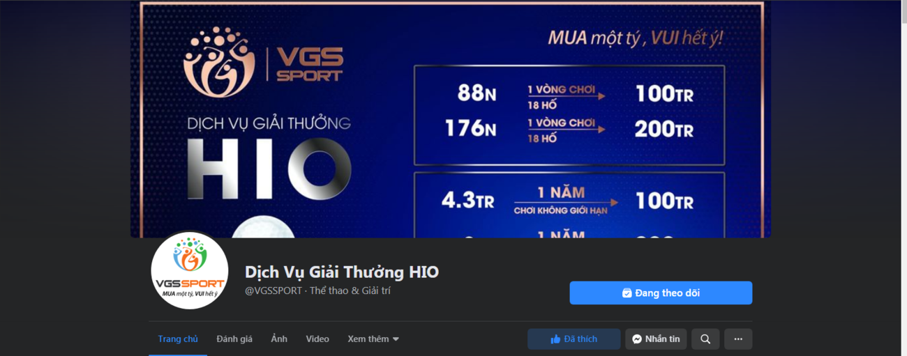 VGS Sport chính thức ra mắt Fanpage – 