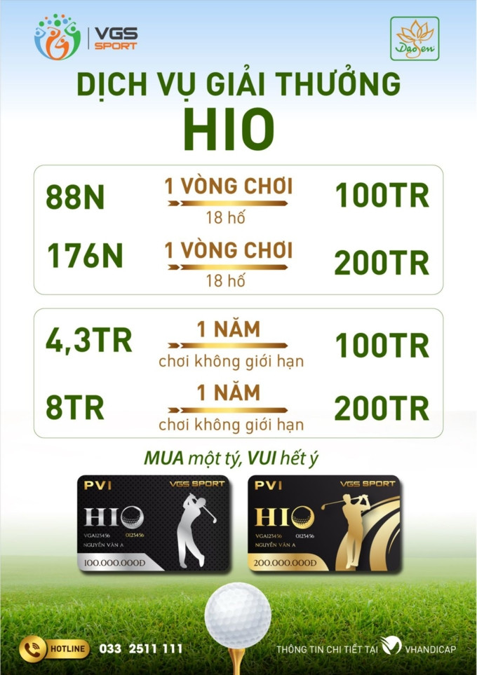 Golfer Nguyễn Văn Tài trúng giải thưởng HIO 200 triệu của VGS Sport - Ảnh 3.