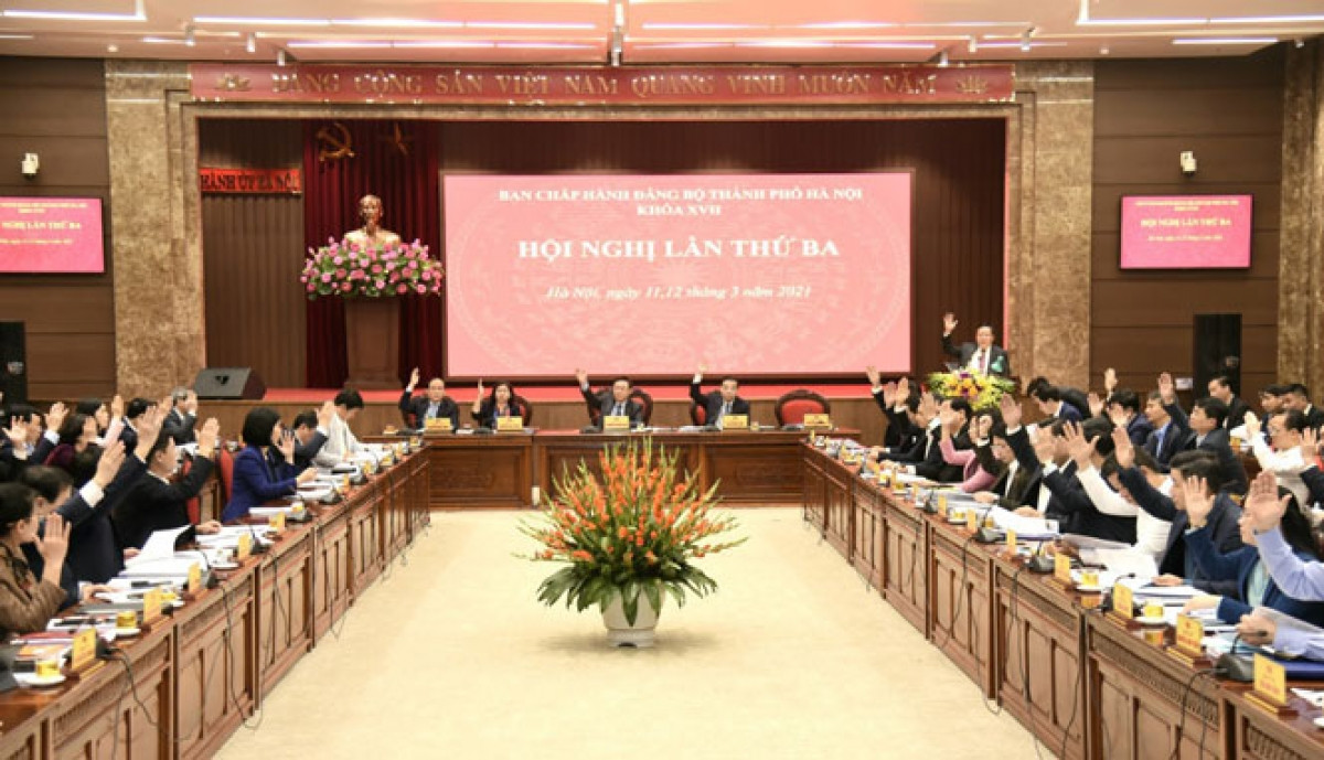 Hà Nội: Ban Chấp hành Đảng bộ thành phố thống nhất cao Dự thảo Chương trình công tác năm 2021  - Ảnh 1.
