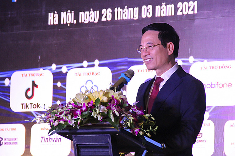 Toàn văn phát biểu của Bộ trưởng Nguyễn Mạnh Hùng tại sự kiện Gặp gỡ ICT đầu xuân 2021 - Ảnh 1.