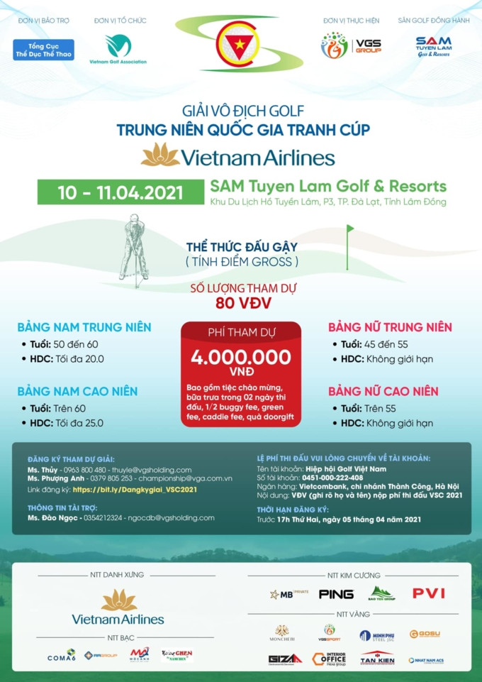 Giải Vô địch Trung Niên Quốc gia tranh cúp Vietnam Airlines: Sân chơi dành cho những golfer kỳ cựu - Ảnh 3.