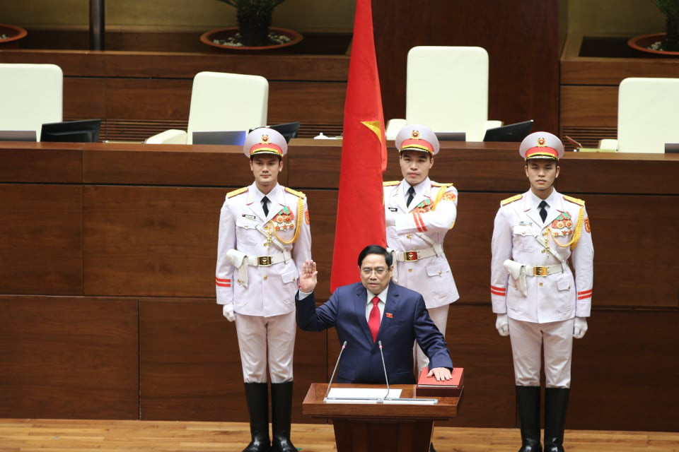 Thủ tướng Chính phủ Phạm Minh Chính tuyên thệ nhậm chức - Ảnh 1.