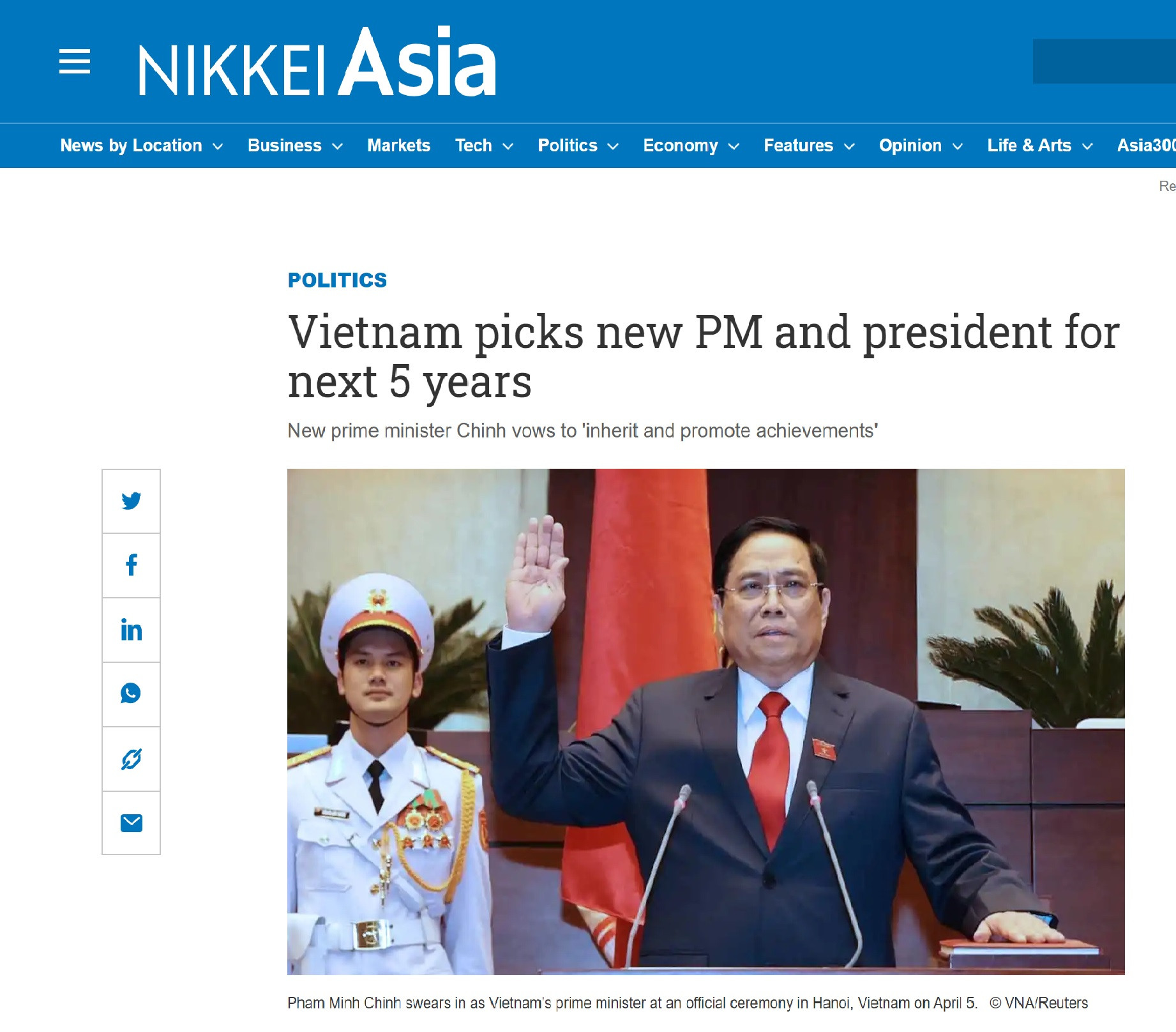 Truyền thông quốc tế: Nhiều kỳ vọng tốt đẹp đối với chính phủ mới của Việt Nam - Ảnh 3.