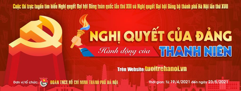 Thành đoàn Hà Nội phát động Cuộc thi trực tuyến tìm hiểu Nghị quyết Đại hội Đảng - Ảnh 1.