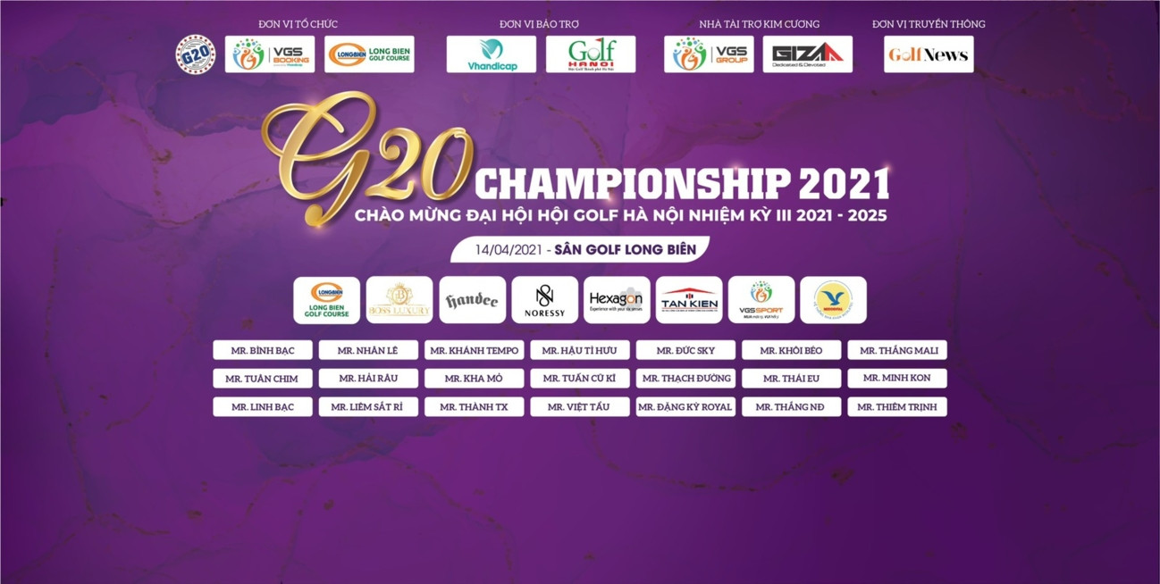 G20 Championship 2021 – Hấp dẫn với bộ giải thưởng HIO “khủng”’ - Ảnh 2.