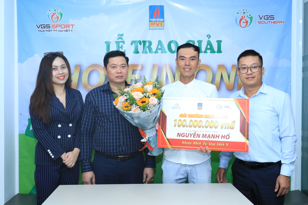 VGS Sport trao giải thưởng 100 triệu đồng cho golfer Nguyễn Mạnh Hổ - Ảnh 1.