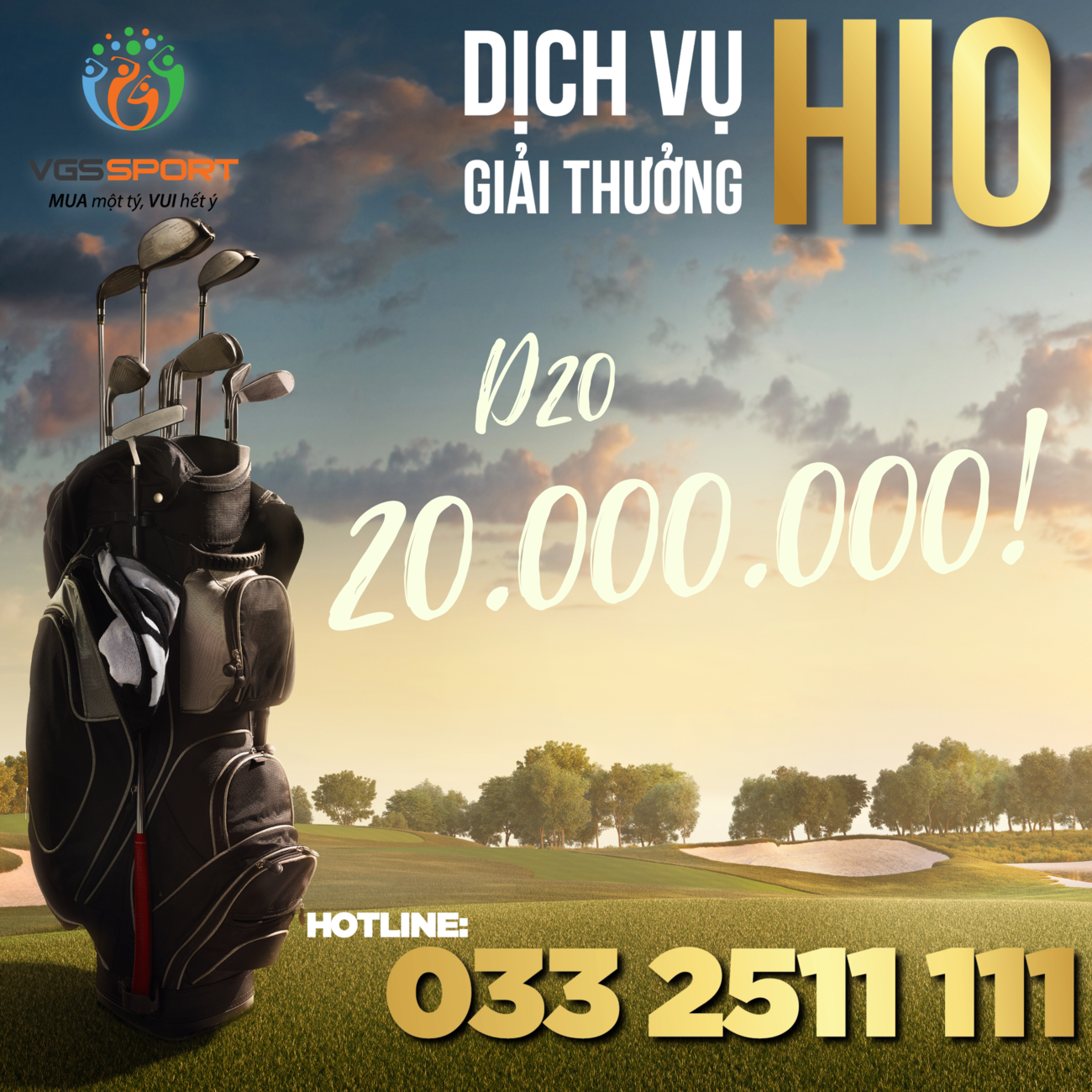 VGS Booking tặng gói giải thưởng HIO 20 triệu đồng cho các golfer - Ảnh 1.