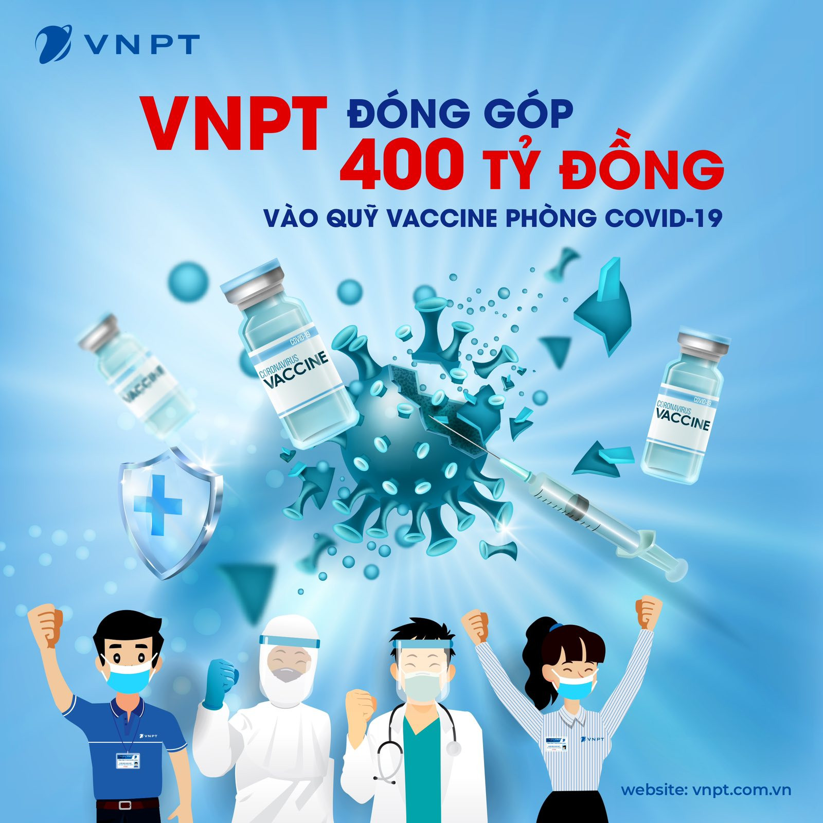 VNPT, MobiFone đóng góp 600 tỷ đồng cho Quỹ vắc-xin chống Covid-19 - Ảnh 2.