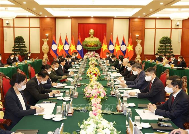 Việt Nam - Lào tăng cường hợp tác lĩnh vực Thông tin giai đoạn 2021 - 2025 - Ảnh 1.
