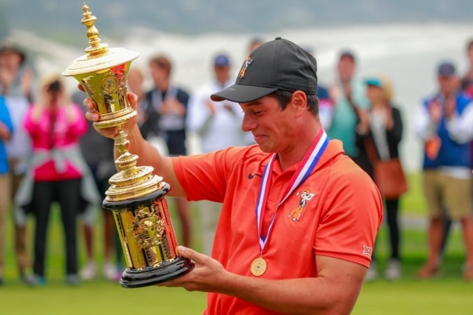 Viktor Hovland: Người viết nên trang sử mới cho golf Na Uy - Ảnh 2.