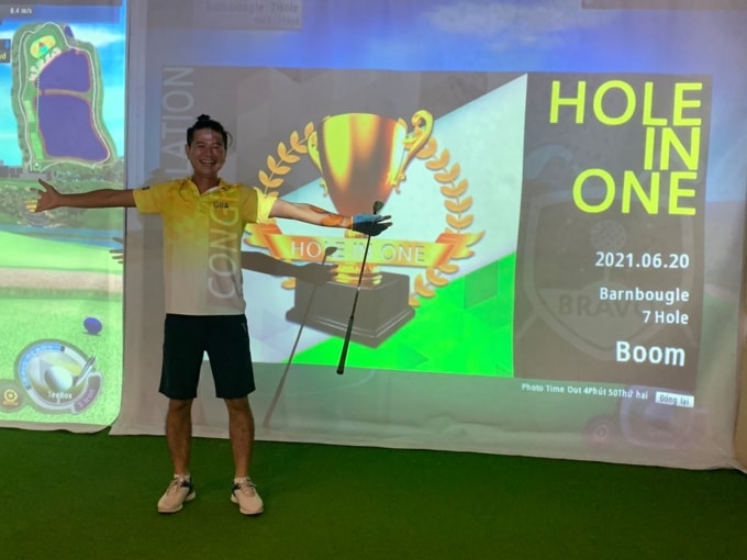 Golfer Bùi Mạnh Cường trúng 400 triệu từ Dịch vụ giải thưởng HIO của VGS Sport - Ảnh 2.