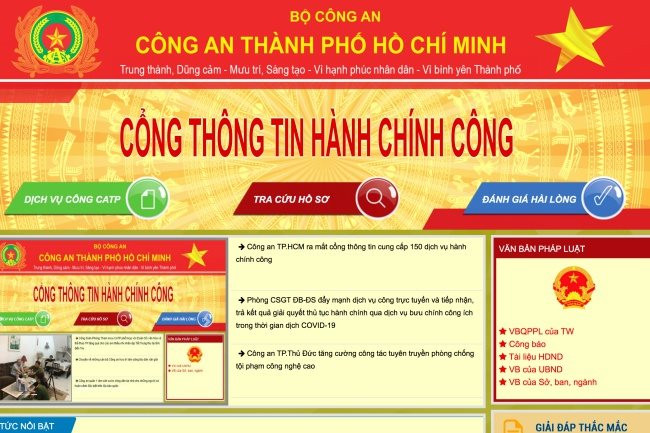 Phòng chống dịch Covid-19, Công an TPHCM cung cấp 150 dịch vụ hành chính công trực tuyến