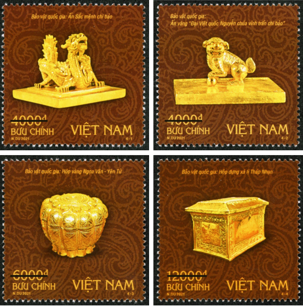 Phát hành bộ tem Bảo vật quốc gia Việt Nam 