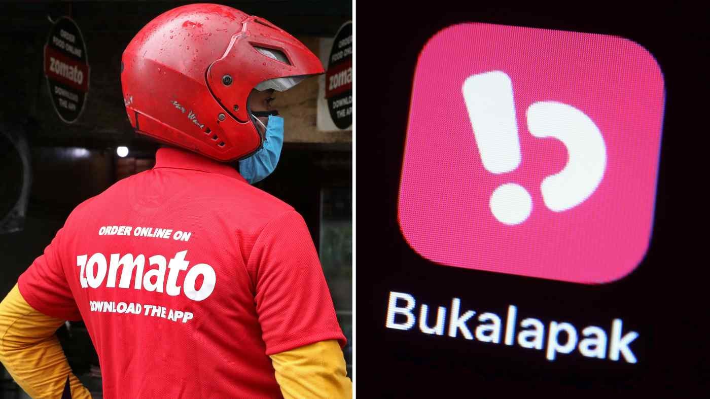 Zomato của Ấn Độ đã niêm yết cổ phiếu của mình vào tháng trước và Bukalapak của Indonesia sẽ được niêm yết trên Sở giao dịch chứng khoán Indonesia vào ngày 6 tháng 8. (Ảnh nguồn của Reuters)