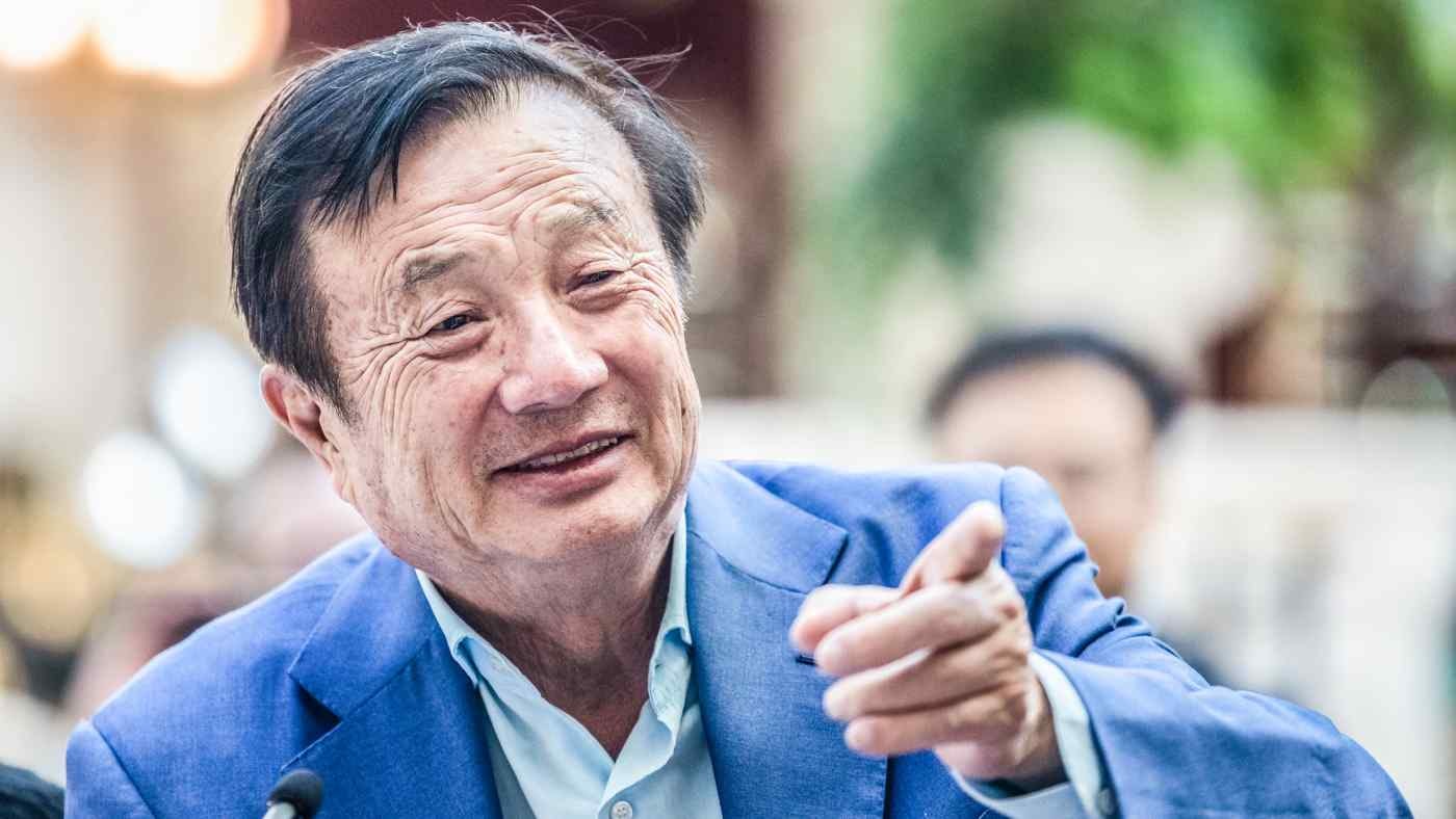 Người sáng lập kiêm Giám đốc điều hành Huawei Ren Zhengfei nói rằng công ty của ông nên đặt ra các tiêu chuẩn toàn cầu về công nghệ 6G. (Ảnh của EPA / Jiji)