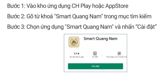 Các bước cài đặt ứng dụng