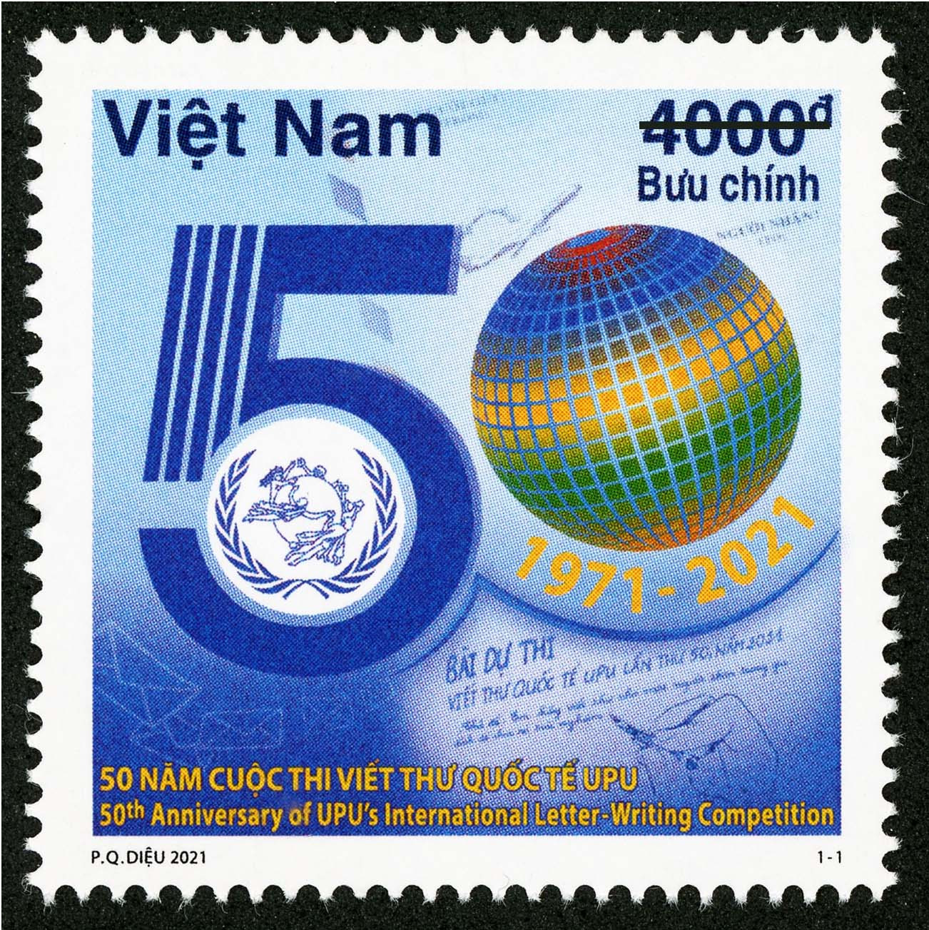 Phát hành bộ tem kỷ niệm 50 năm cuộc thi viết thư quốc tế UPU - Ảnh 1.