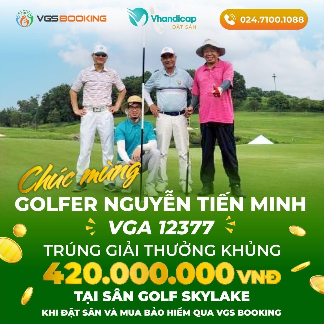 Làm thế nào để nhận được 420 triệu khi ghi được Hole In One? - Ảnh 1.