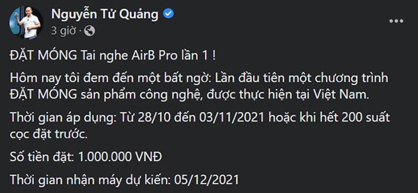 Bkav cho đặt mua tai nghe Make in Vietnam, lần đầu ra khái niệm “đặt móng”