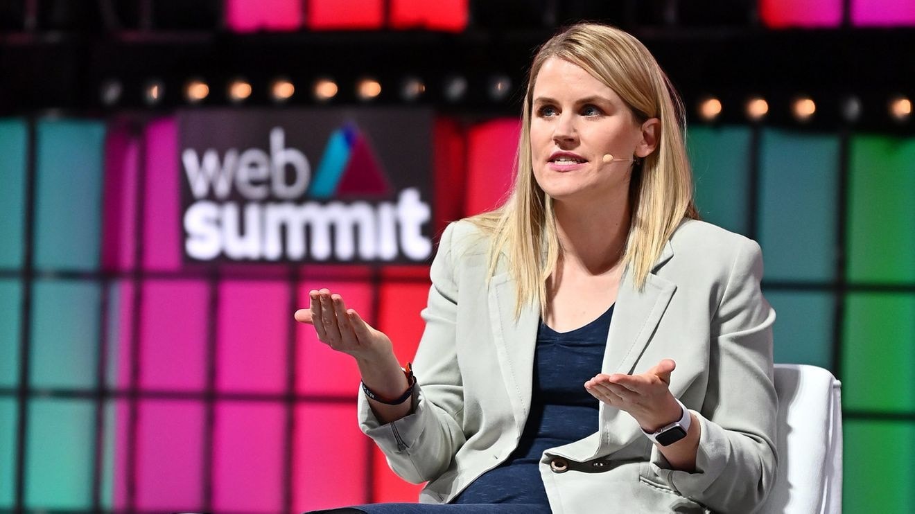 Frances Haugen tại Hội nghị công nghệ Web Summit (Ảnh: Sportsfile).