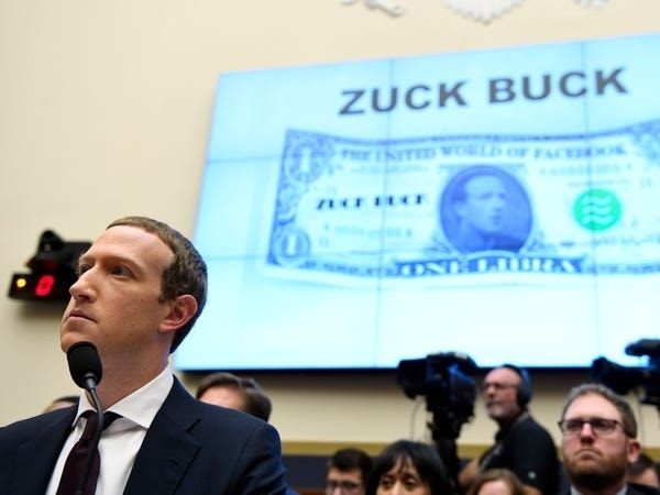 Zuckerberg trong phiên điều trần năm 2019. Ảnh: AP