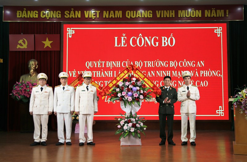 Thành lập Phòng An ninh mạng và phòng, chống tội phạm sử dụng công nghệ cao Lạng Sơn