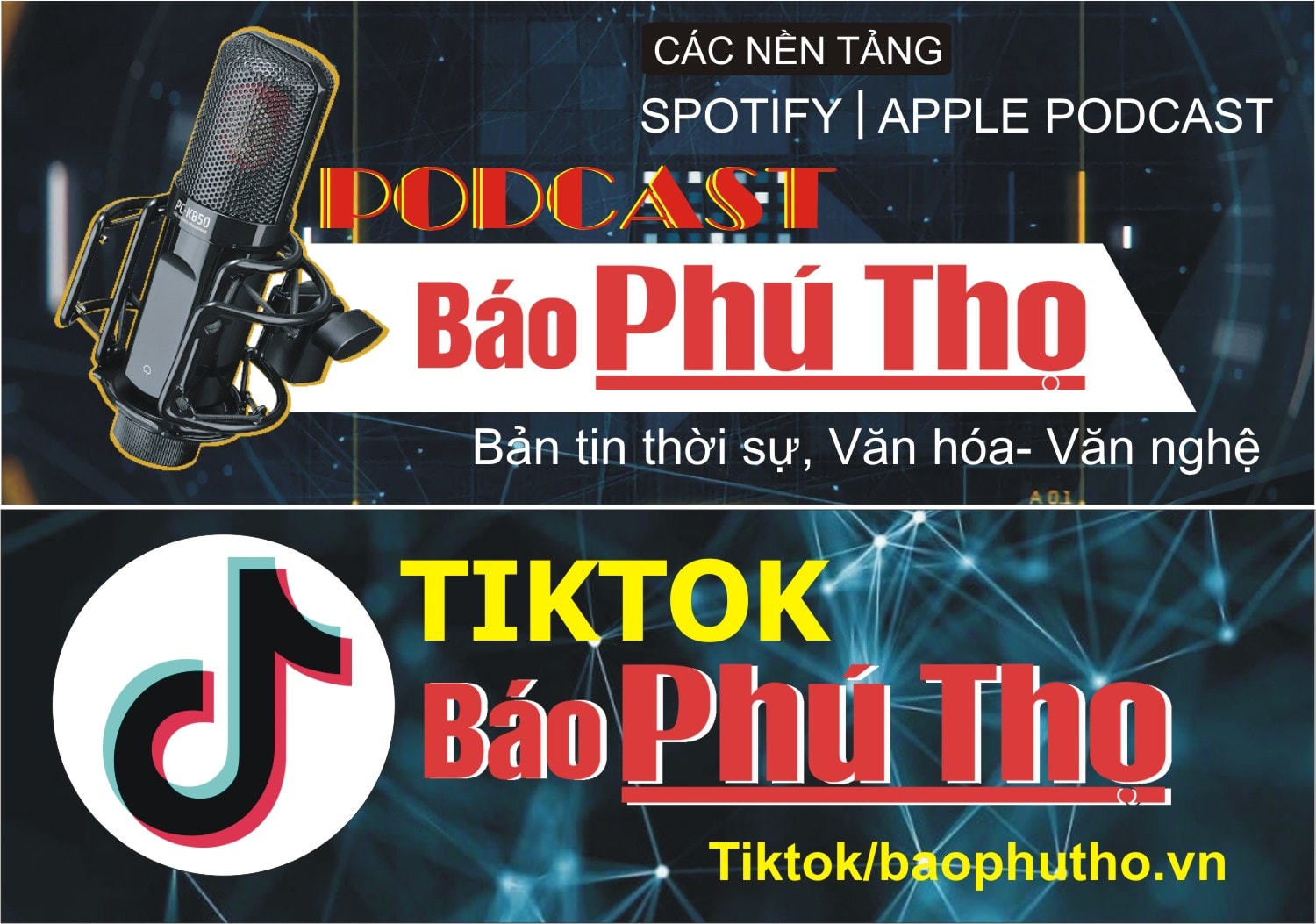 Báo Phú Thọ ra mắt kênh Podcast và Tiktok trên nền tảng công nghệ số