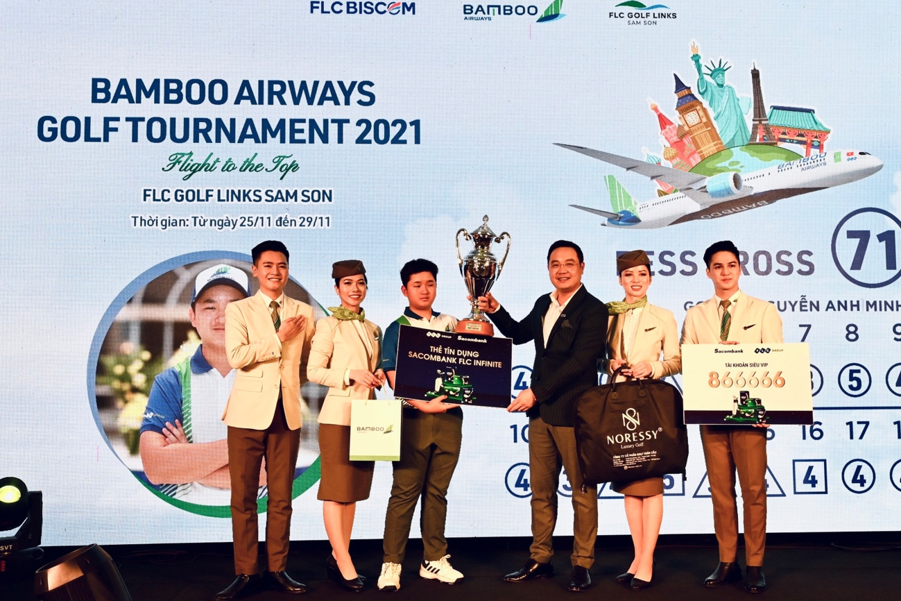 Đánh -1 gậy, Nguyễn Anh Minh vô địch Bamboo Airways Golf Tournament 2021 - Ảnh 1.