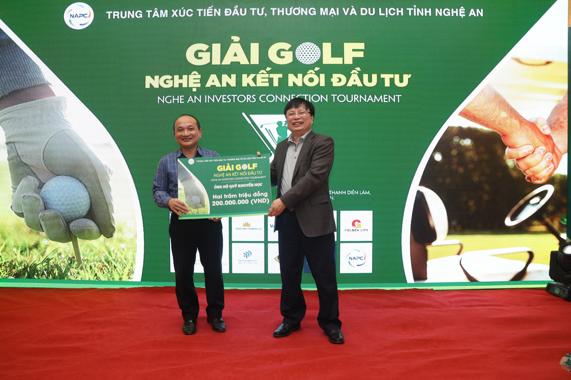 Golfer Nguyễn Trung Đức vô địch giải golf Nghệ An kết nối đầu tư 2021 - Ảnh 2.