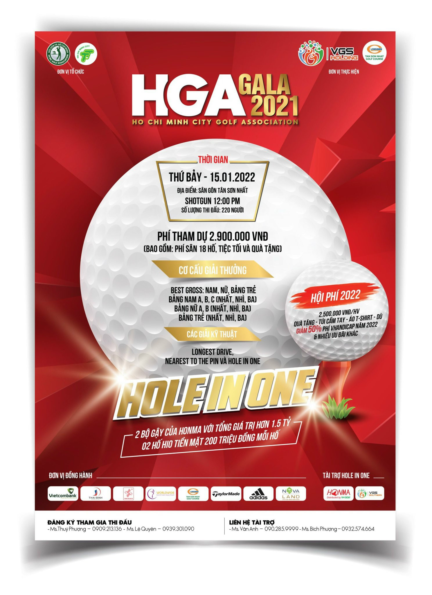 Hội golf TP.HCM (HGA) tri ân hội viên cuối năm với Giải Golf HGA GALA 2021 - Ảnh 1.