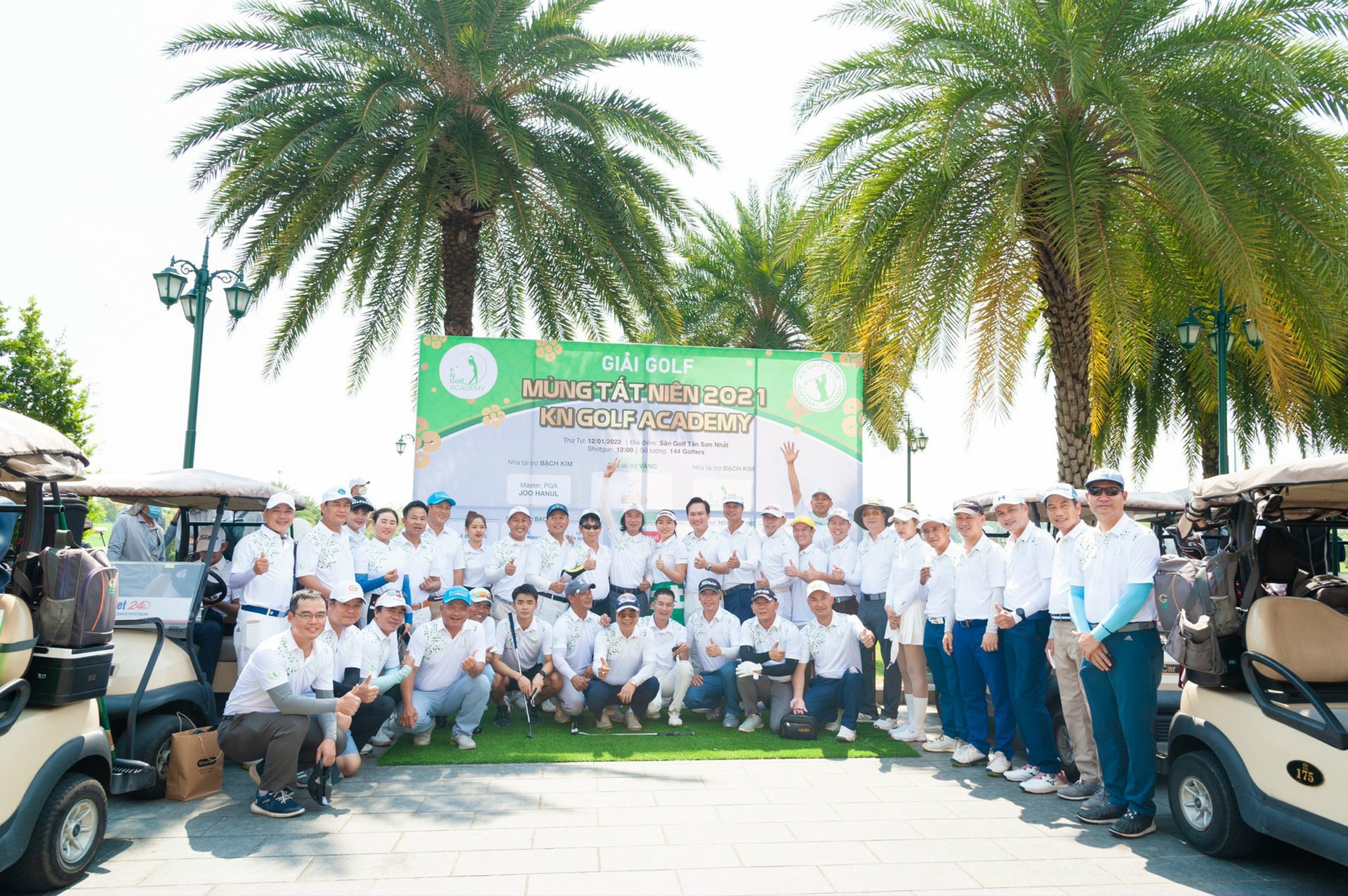 Golfer Huỳnh Quang Đức Vô địch giải golf Tất niên 2021 KN Golf Academy - Ảnh 1.