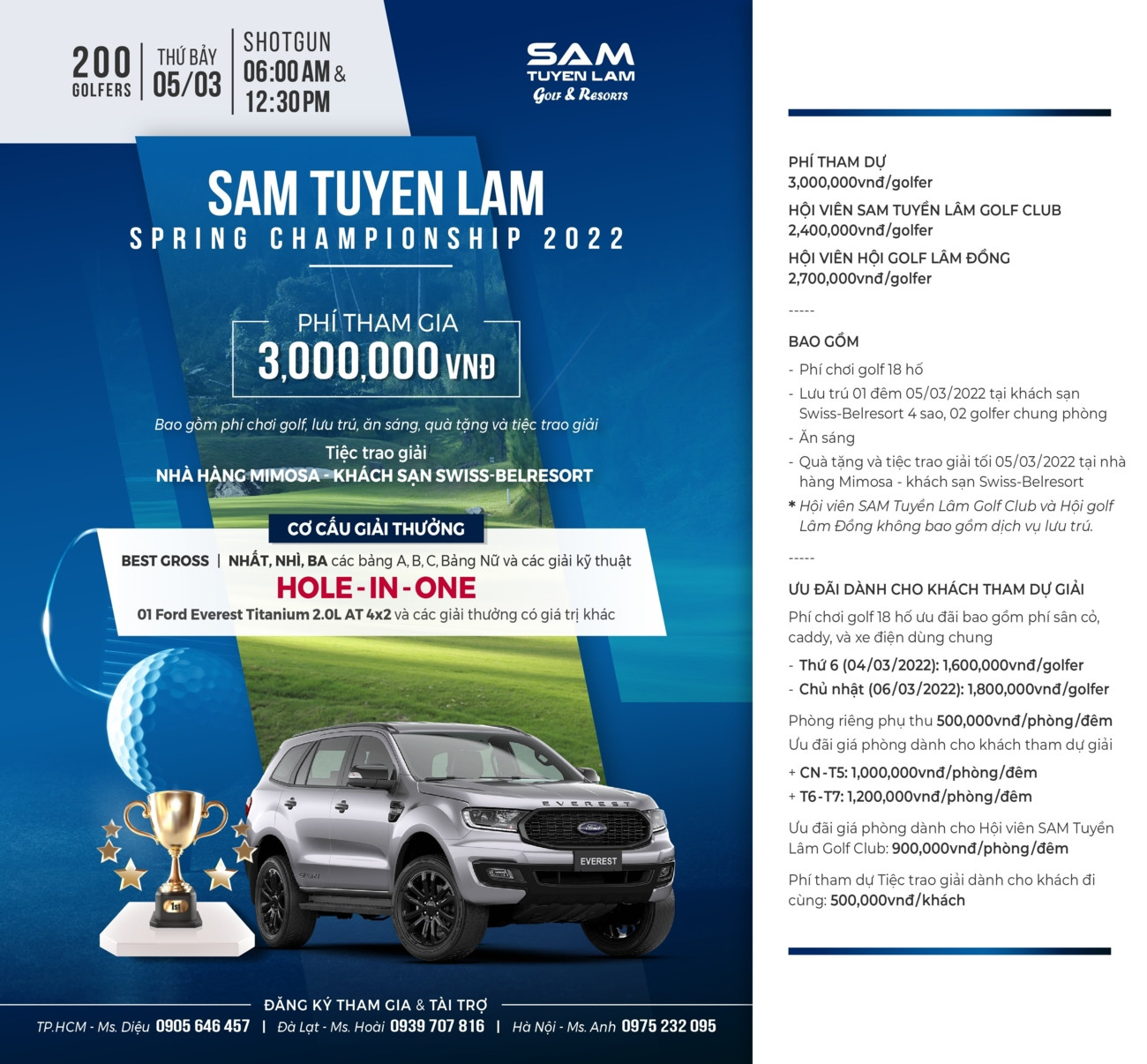 Giải đấu “SAM Tuyen Lam Spring Championship 2022” khởi tranh vào đầu tháng 3 - Ảnh 1.