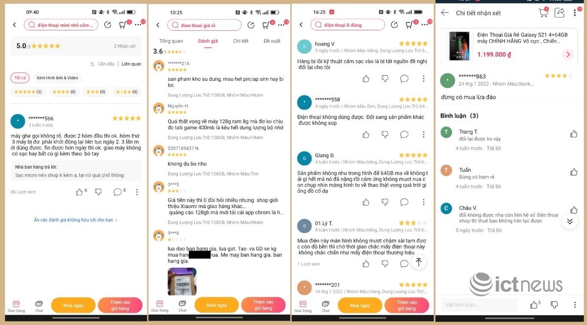 Nhiều người bị lừa mua phải điện thoại kém chất lượng trên sàn thương mại điện tử