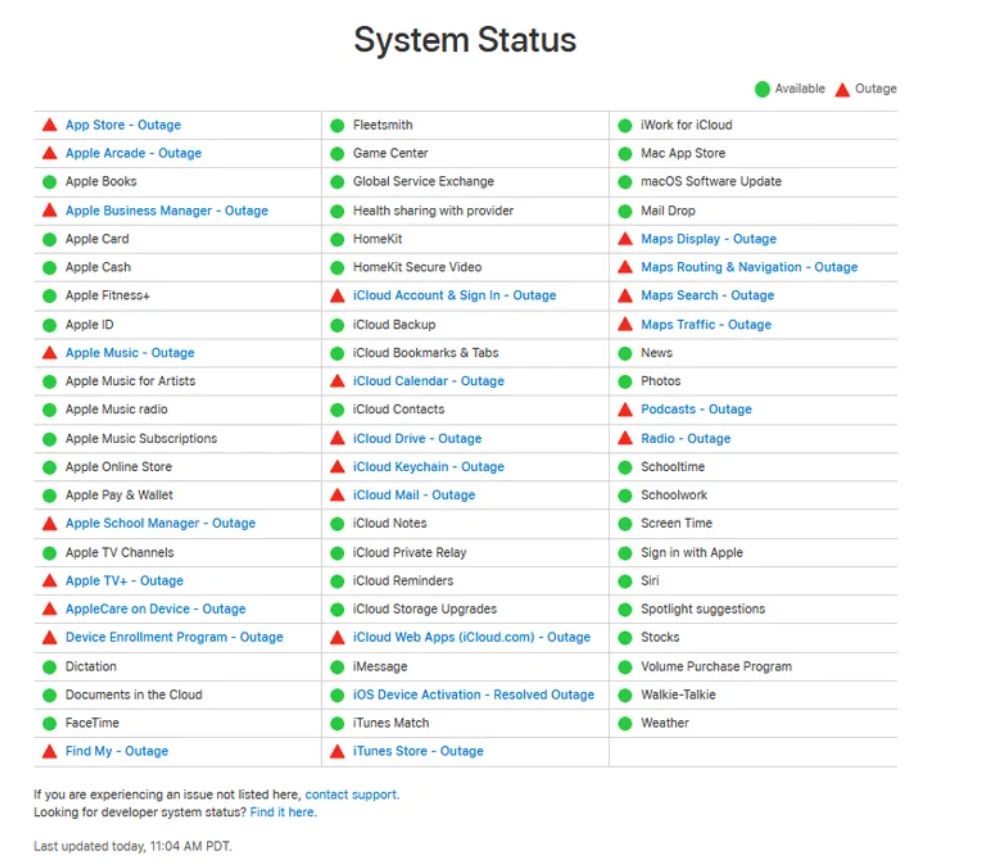 Nhiều dịch vụ Apple gặp sự cố, liên quan đến DNS? - Ảnh 1.
